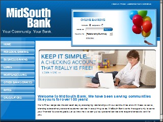 Web site www.bankmidsouth.com, MidSouth Bank - Eufaula Office