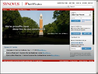 Web site www.bankoftuscaloosa.com, Bank Of Tuscaloosa
