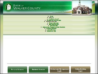 Web site www.bankofwalkercounty.com, Bank Of Walker County