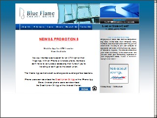 Web site www.blueflamecreditunion.org, Blue Flame Credit Union