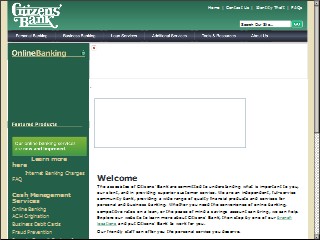 Web site www.citizens-bank.us, Citizens Capital Corporation