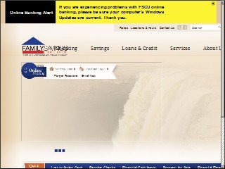 Web site http://familysavingscu.com, Family Savings Credit Union