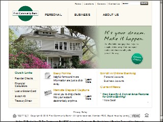 Web site www.fcb-al.com, First Community Bank