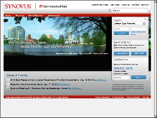 Web site www.fcb-hsv.com, First Commercial Bank