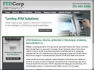 Web site www.fedcorpatm.com, Financial Equipment & Data