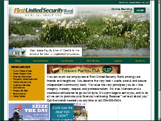 Web site www.firstusbank.com, First United Security Bank