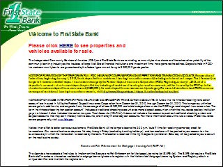 Web site www.fsbcc.com, First State Bank-Clay County