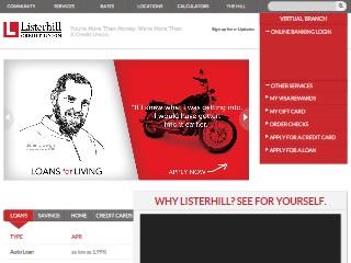 Web site www.listerhill.com, Listerhill Employees CU