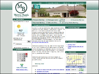 Web site www.metrobankpc.com, Metro Bank